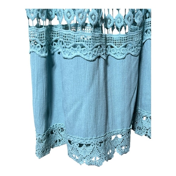 Justify Blue Maxi A-Line Skirt with Smocked Cut Out Design - Picture 5 of 8